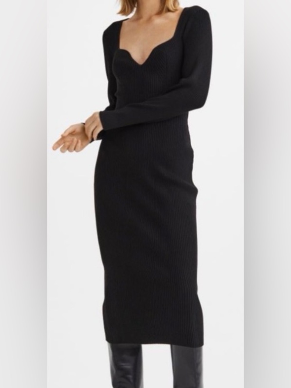 H&M Fitted Rib Knit Dress - Picture 6 of 6